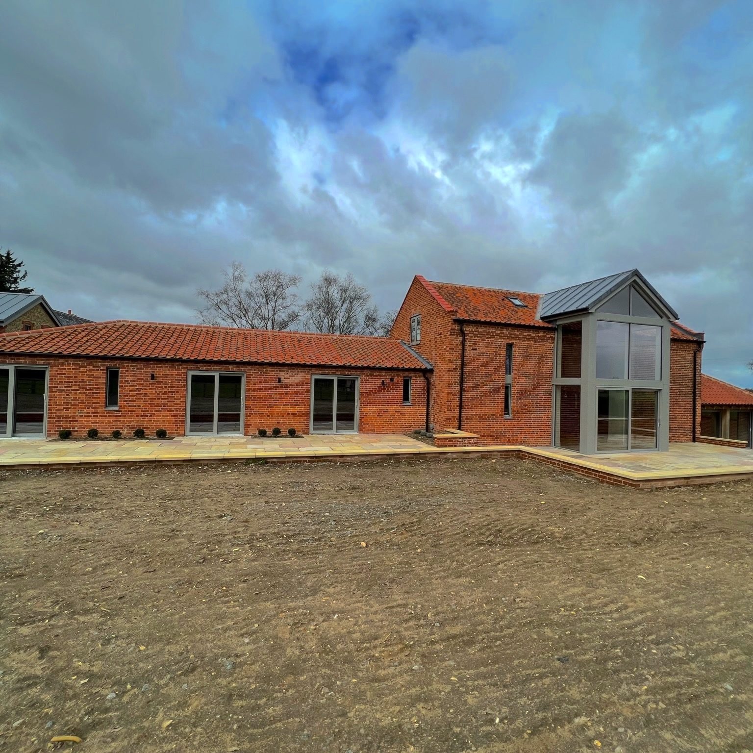 Outside of the barn conversion