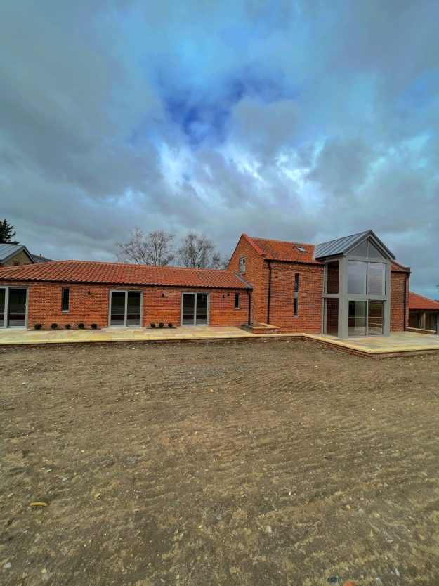 Outside of the barn conversion