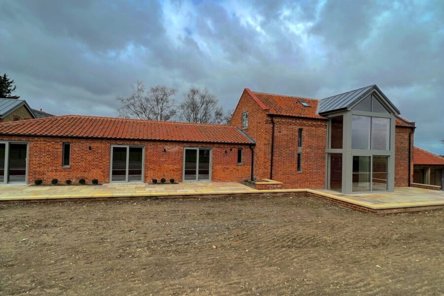 Outside of the barn conversion