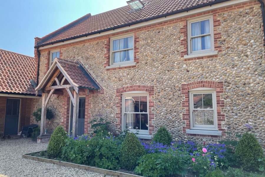 Front view of New Build at Thornage